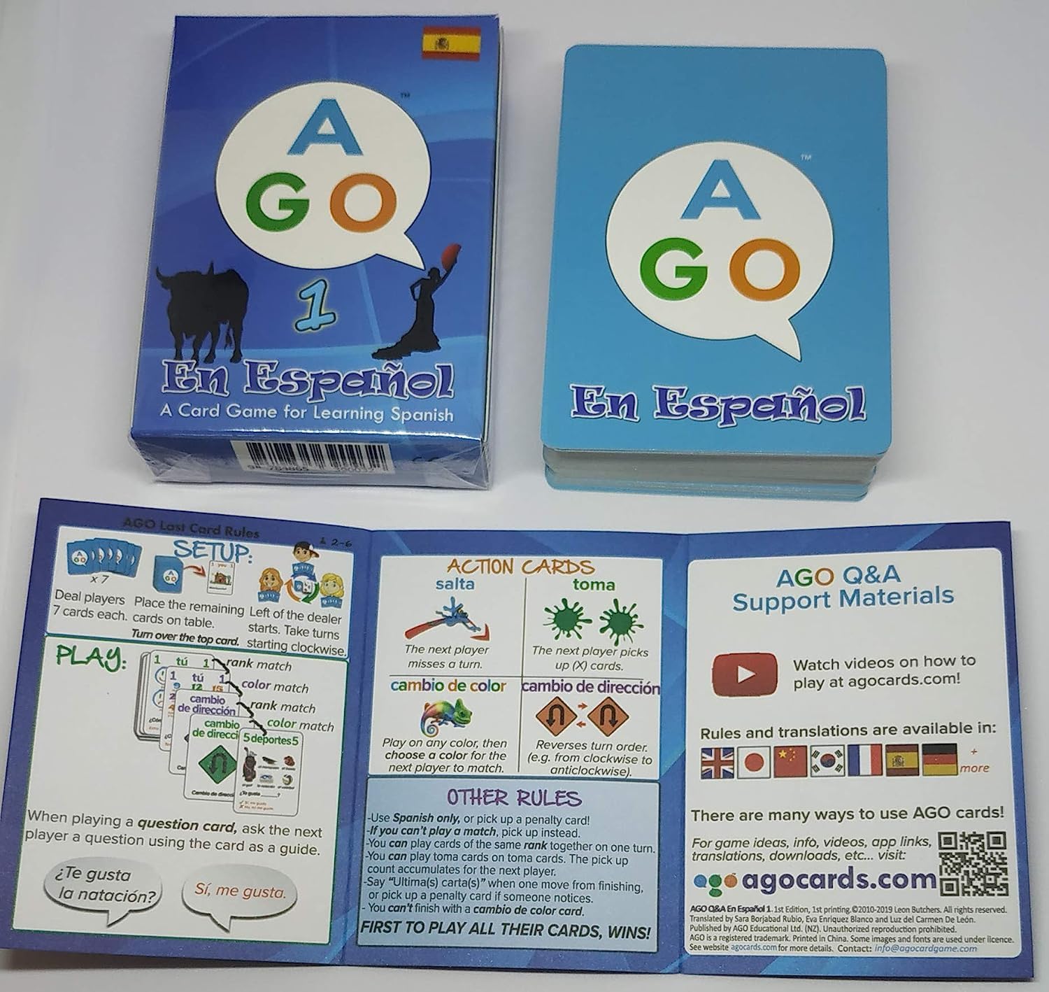 AGO En Español Card Game – Fun Spanish Conversation Practice for Beginners