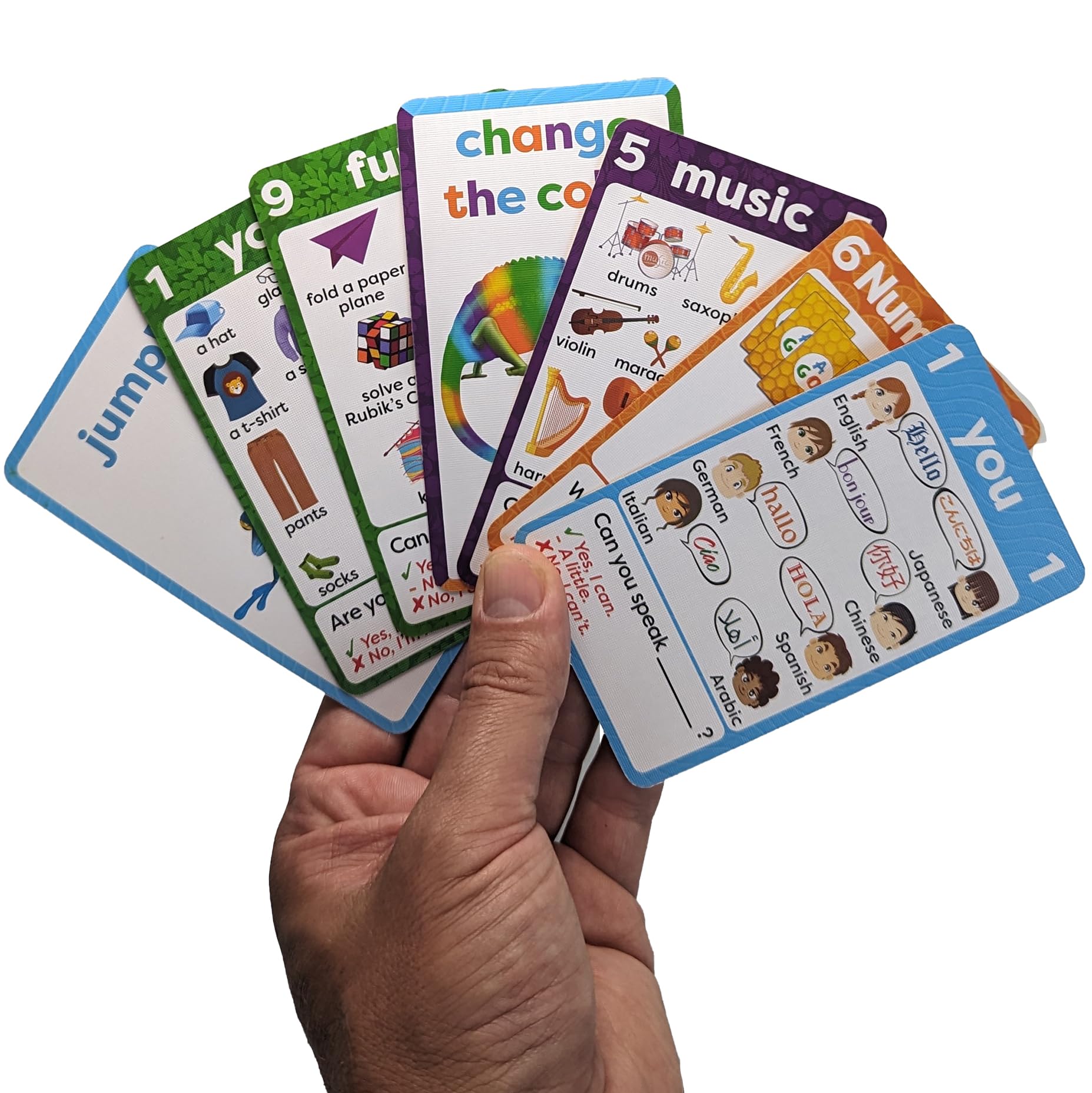 AGO QnA Yellow ESL Card Game Level 2.5 – 54 Cards for English Vocabulary, Grammar & Conversation Practice