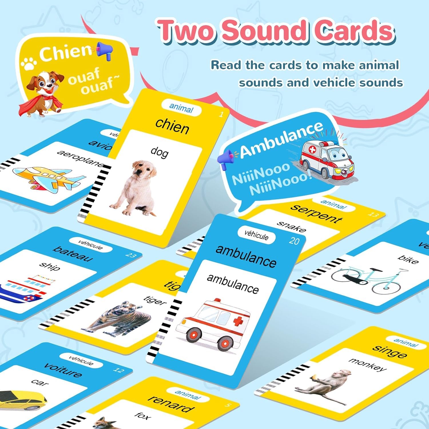 AHJ Talking Flash Cards for Toddlers – 224 Sight Words, 3 Audio Modes, Rechargeable, No Screen