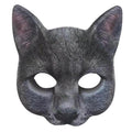Aiffort Realistic Cat Mask for Halloween and Costume Parties - Comfortable Half-Face Design