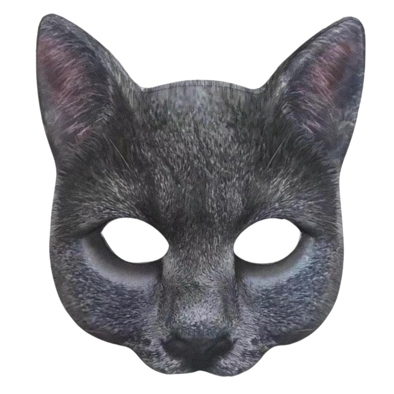 Aiffort Realistic Cat Mask for Halloween and Costume Parties - Comfortable Half-Face Design