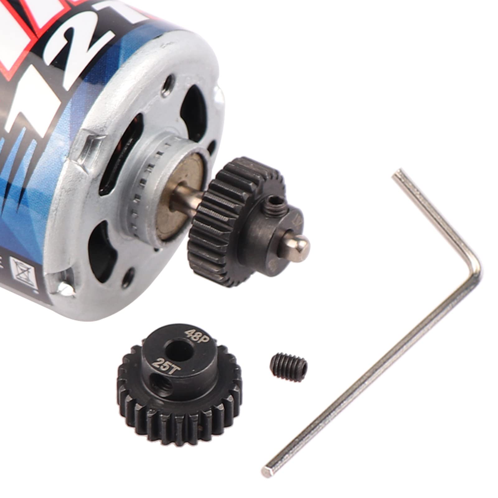 AIMROCK 5-Pack 48P RC Motor Pinion Gears Set – 22T to 26T, Hardened Steel, 3.175mm Bore