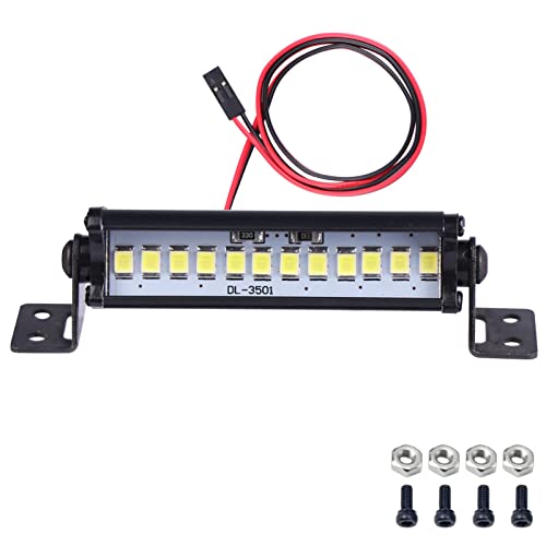AIMROCK 55mm RC Car Light Bar 12LED Roof Lamp Kit for 1/10 Slash Stampede Rustler TRX-4 SCX10