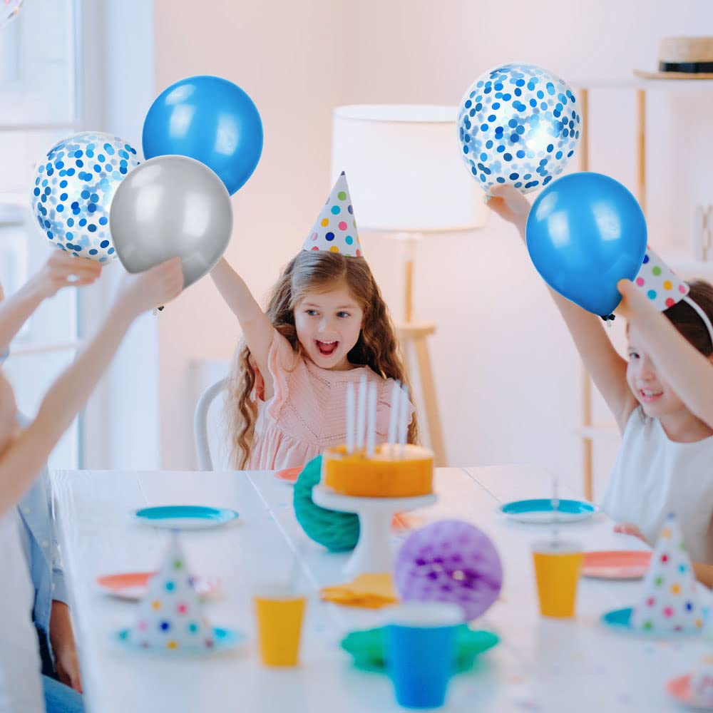 Ainiv 2-Pack Table Balloon Stand Kit with LED Lights - 16 Confetti Balloons for Party Centerpieces