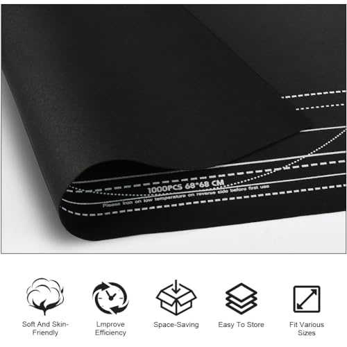 Ainiv Puzzle Mat Roll Up 2000 Pieces - 47x31.5 Felt Board with Sorting Trays and Storage Bag, Black