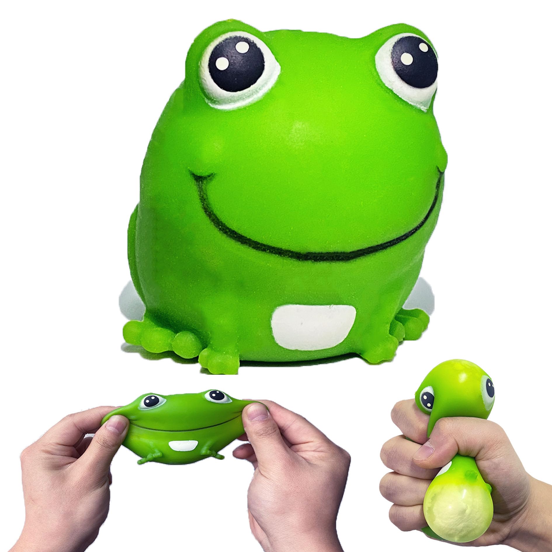 AiSiXin Frog Stress Ball – Soft TPR Squishy Toy for Anxiety Relief, Fun Squeeze Toy for Kids & Adults