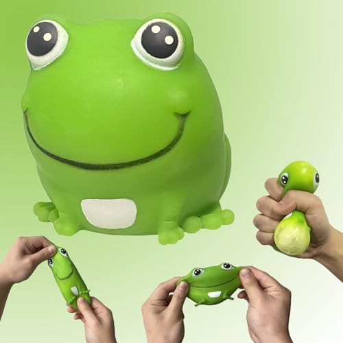 AiSiXin Frog Stress Ball – Soft TPR Squishy Toy for Anxiety Relief, Fun Squeeze Toy for Kids & Adults