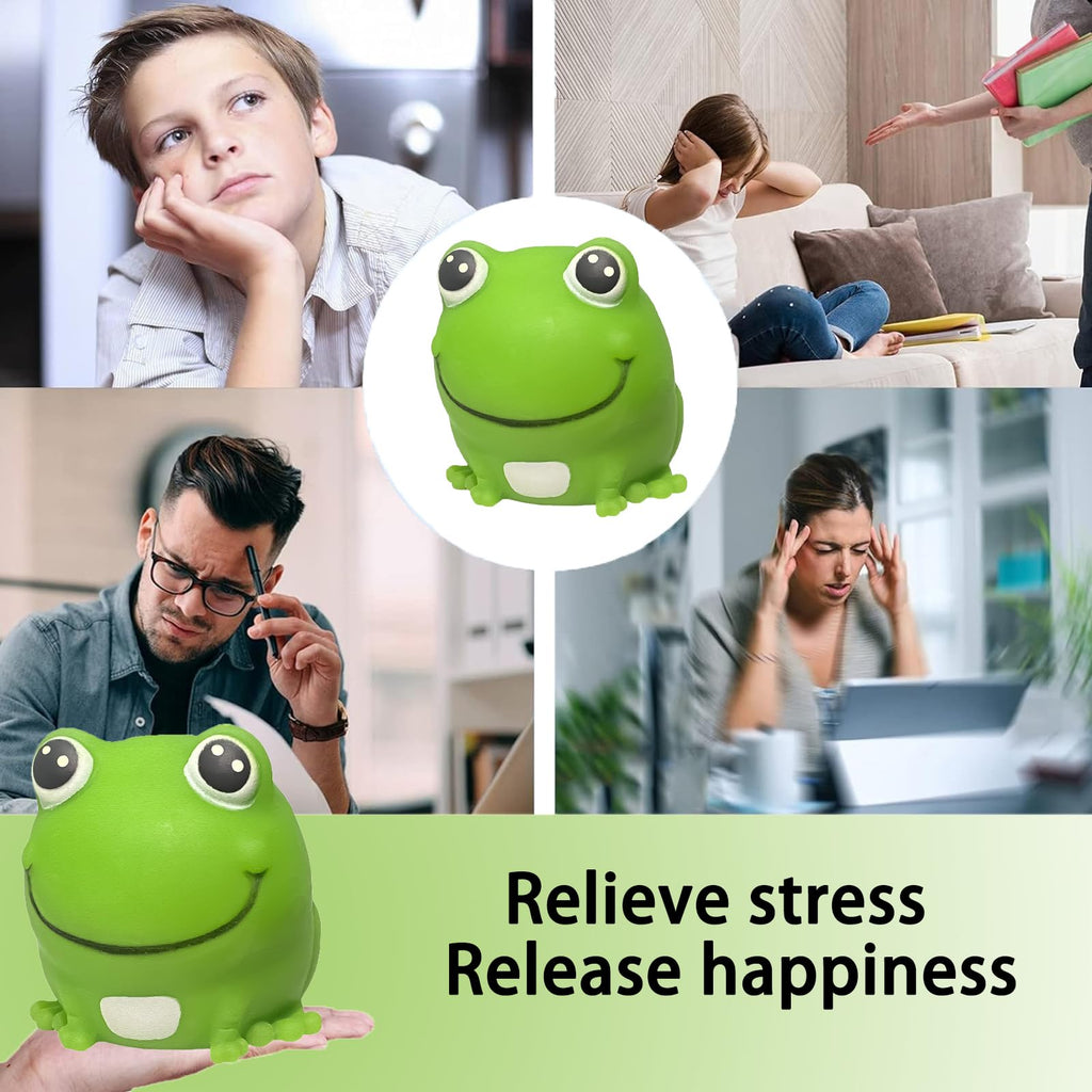 AiSiXin Frog Stress Ball – Soft TPR Squishy Toy for Anxiety Relief, Fun Squeeze Toy for Kids & Adults