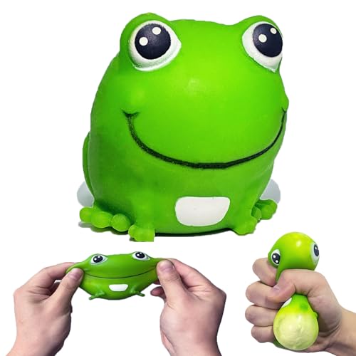 AiSiXin Frog Stress Ball – Soft TPR Squishy Toy for Anxiety Relief, Fun Squeeze Toy for Kids & Adults
