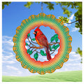 AITENISEN 12-Inch Cardinal Wind Spinner – 3D Kinetic Stainless Steel Hanging Sculpture for Garden, Patio, and Yard Decor
