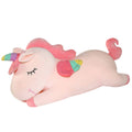 AIXINI Plush Unicorn Pillow 11.8 Inch - Soft Pink Stuffed Animal with Rainbow Wings