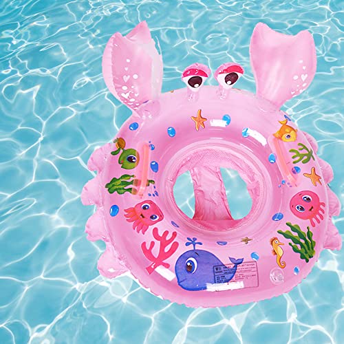 AIYUENCICI Inflatable Baby Swim Float with Handles – Cute Animal Design for Toddlers 8-48 Months (Up to 40 lbs)
