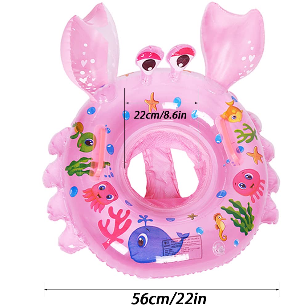 AIYUENCICI Inflatable Baby Swim Float with Handles – Cute Animal Design for Toddlers 8-48 Months (Up to 40 lbs)