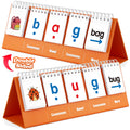 Aizweb CVC Word Games for Kindergarten – Phonics Flash Cards with 70 Cards & 40 Pictures, Learn to Read Spelling Toy