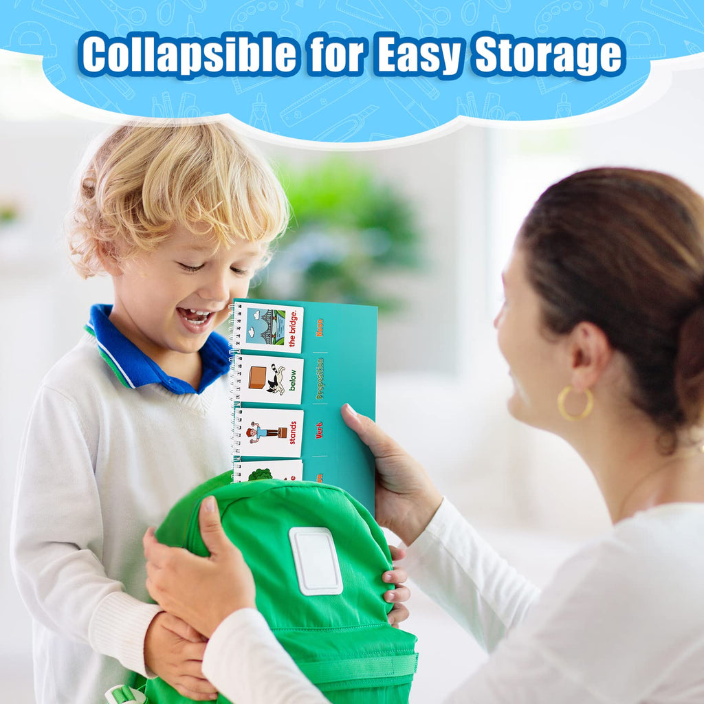 Aizweb Silly Sentence Building Flip Chart for Kids – Learn to Read & Write with Fun Sentence Strips, Speech Therapy Toy for Preschool to 2nd Grade