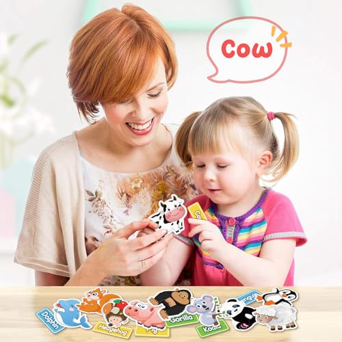 AKAYOK 90-Piece Wild & Farm Animals Felt Board Story Set – Precut with Storage Pouch