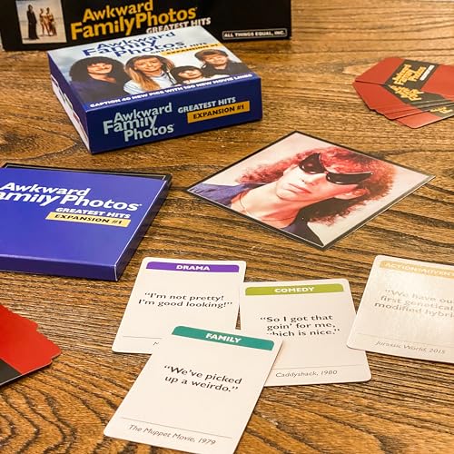 All Things Equal Awkward Family Photos: Greatest Hits Expansion #1 Card Game - 40 New Pictures with 100 Movie Lines
