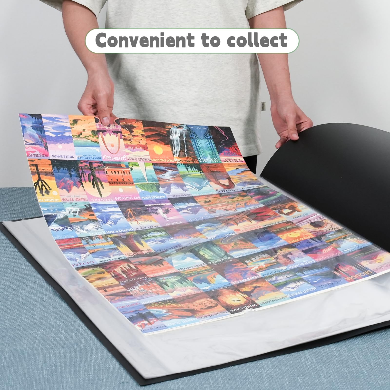 ALL4JIG Puzzle Saver 24-Pack – Self-Adhesive Glue Sheets for 500-3000 Piece Puzzles