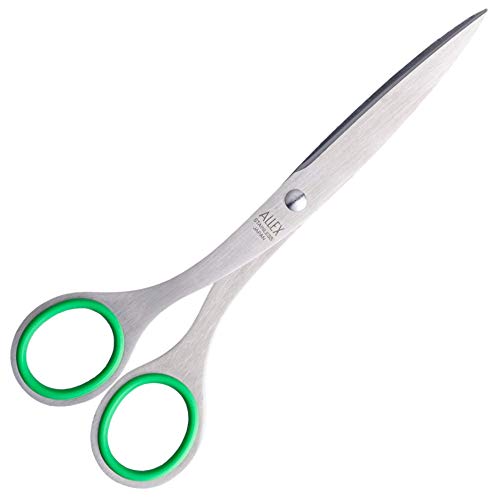 ALLEX Left Handed Office Scissors 6.5" – Green – Japanese Stainless Steel – Made in Japan