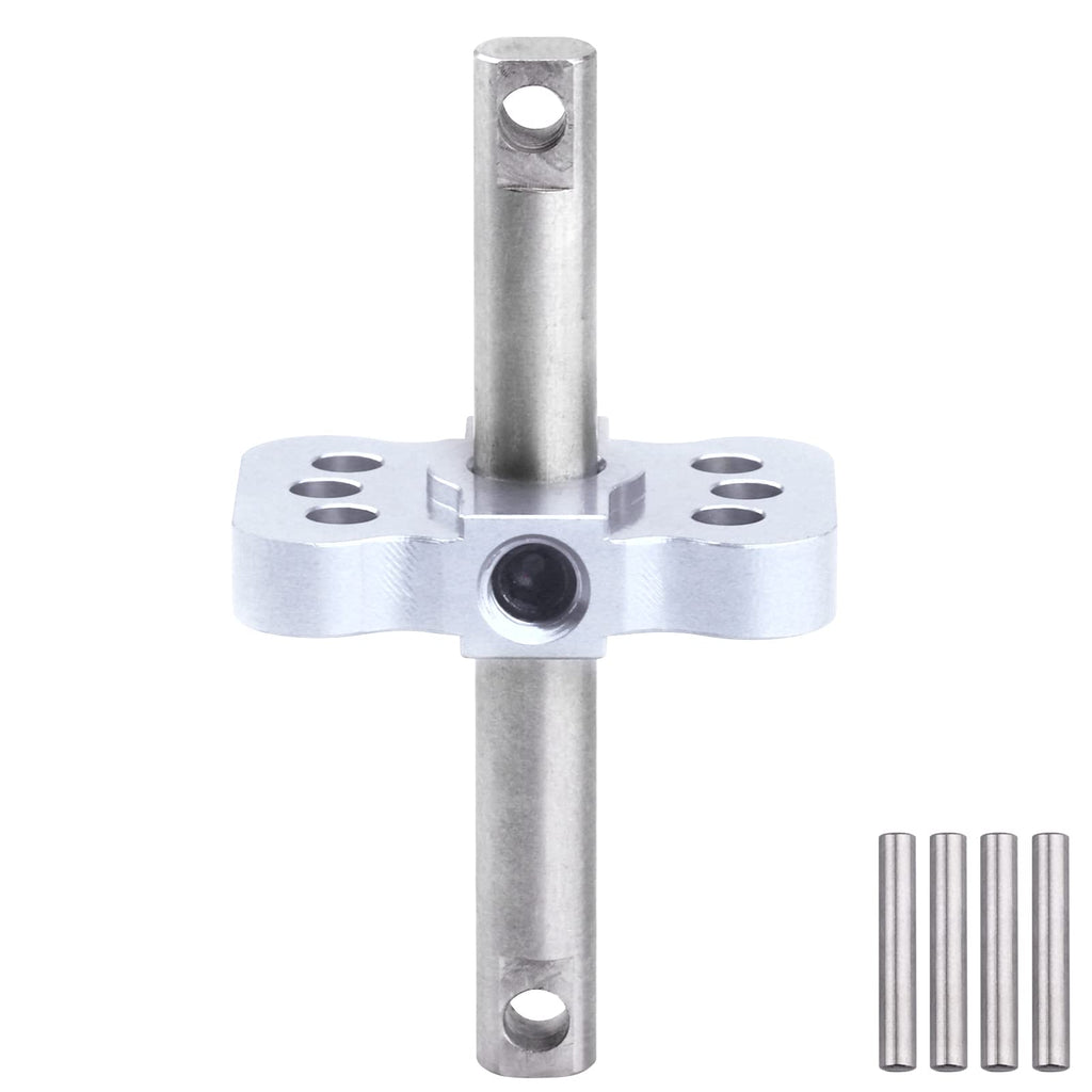 AllinRC Aluminum Differential Locker Spool for Traxxas 2WD 1/10 Scale RC Cars (Silver)