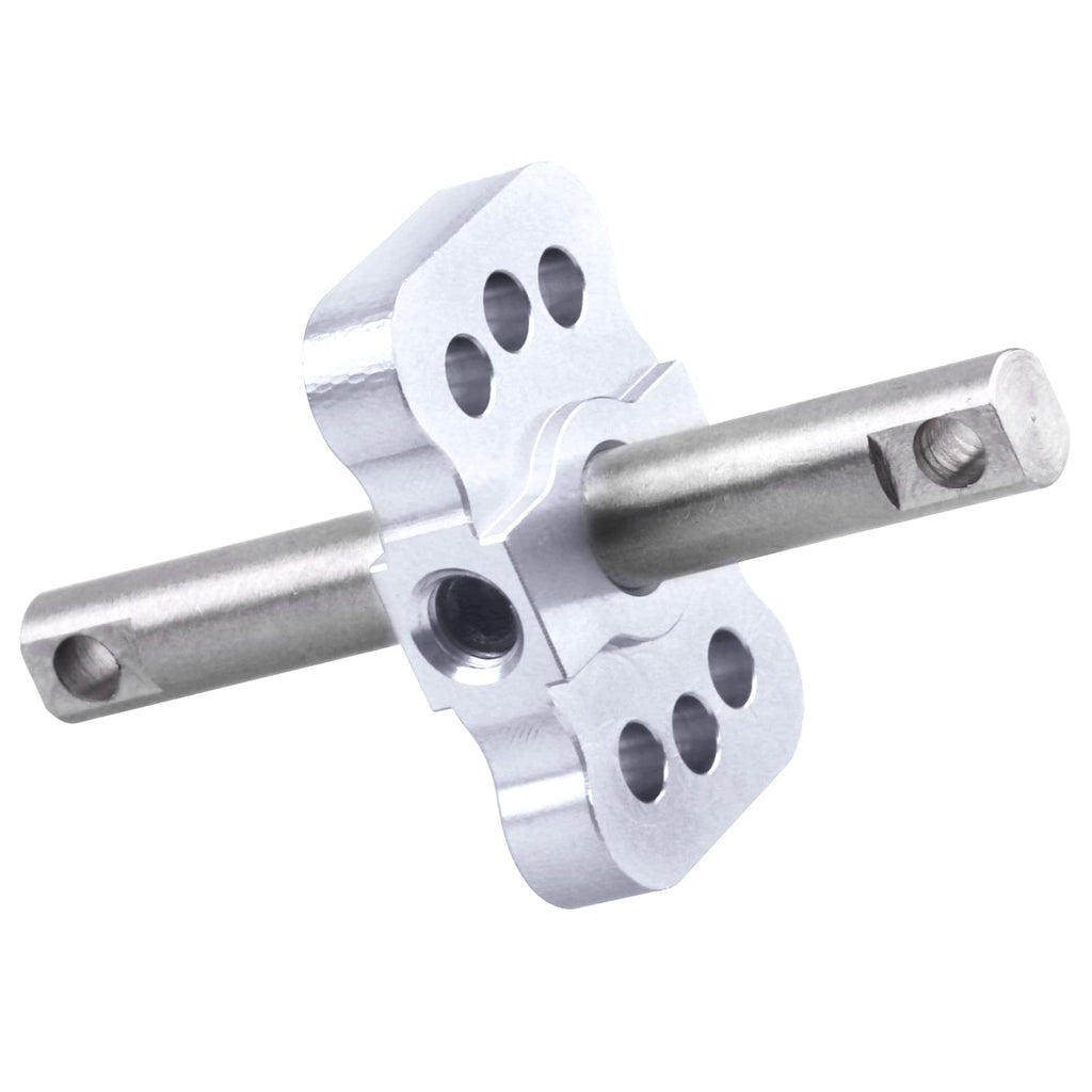 AllinRC Aluminum Differential Locker Spool for Traxxas 2WD 1/10 Scale RC Cars (Silver)