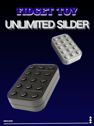 Alloy Black Fidget Slider – Infinite Magnetic Glide for Focus and Anxiety Relief