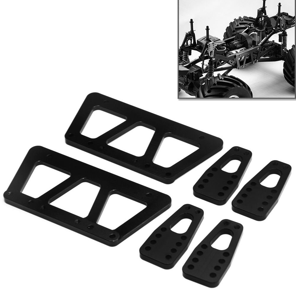 Alloy Chassis Lift Plate Set for Axial SCX10 1/10 RC Crawler – Black Droop Kit