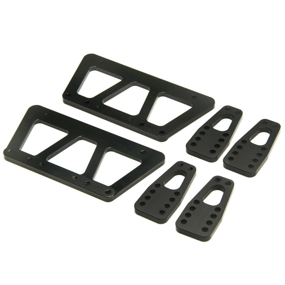 Alloy Chassis Lift Plate Set for Axial SCX10 1/10 RC Crawler – Black Droop Kit