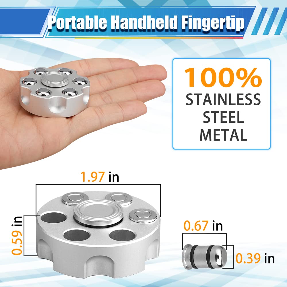 Alloy Metal Fidget Spinner by Amarlozn – Detachable Handheld Toy for Stress Relief with R188 Bearing