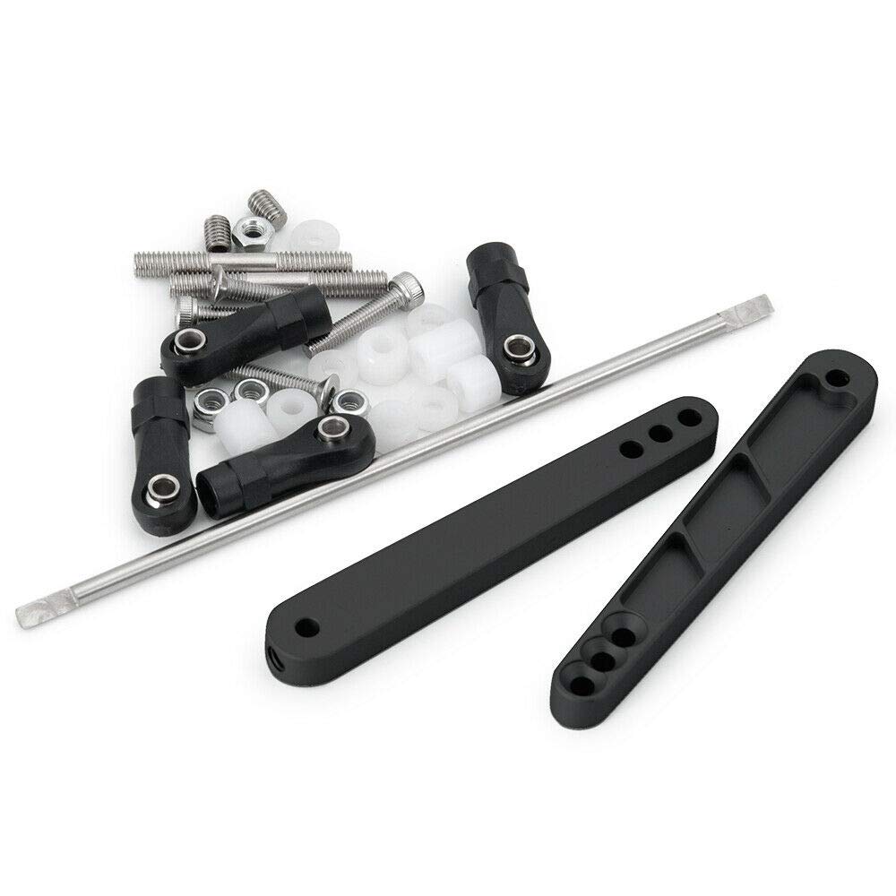 Alloy Rear Anti-Sway Bar Set for 1/10 RC Axial Wraith RR10 Bombers (Black) by Benedict Harry