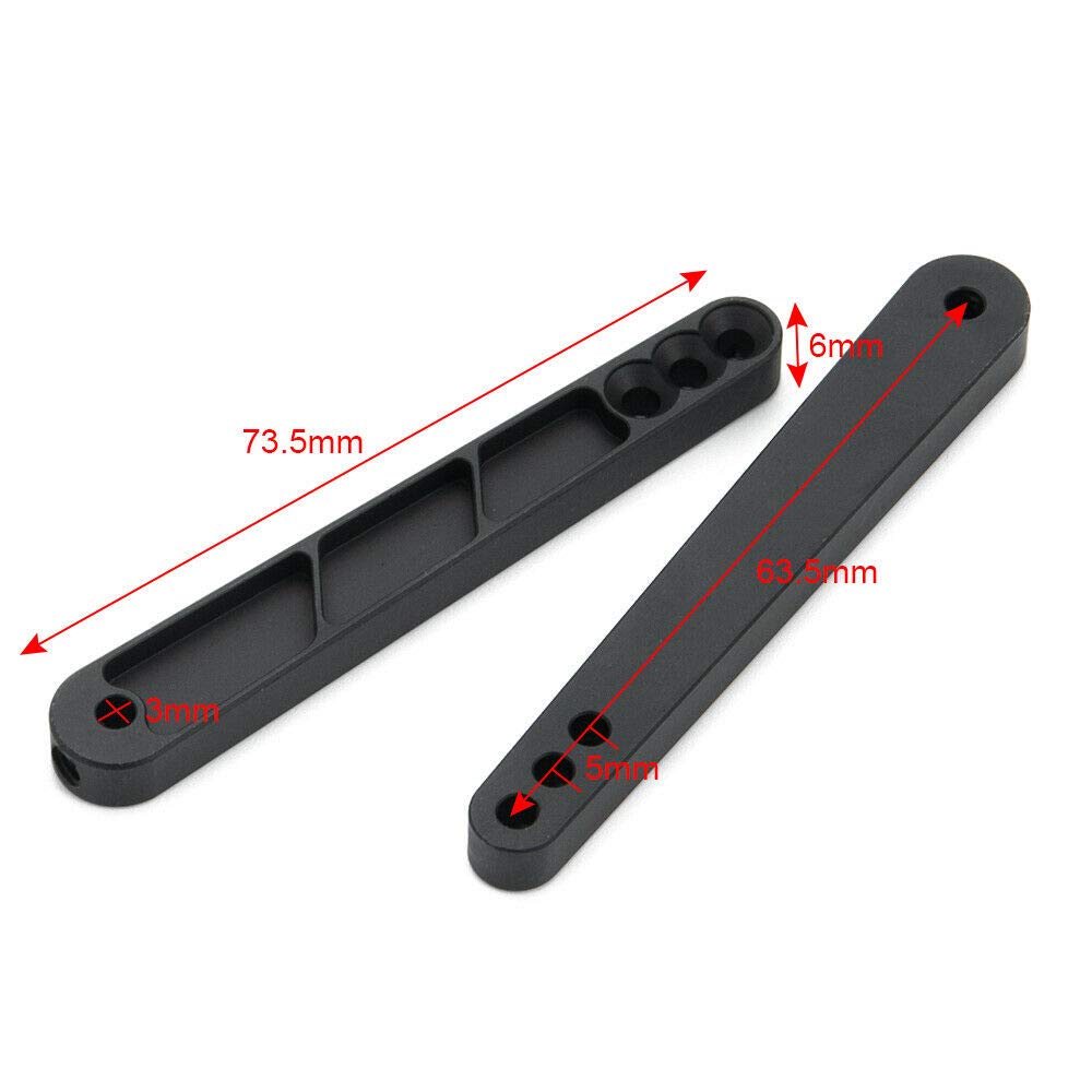 Alloy Rear Anti-Sway Bar Set for 1/10 RC Axial Wraith RR10 Bombers (Black) by Benedict Harry