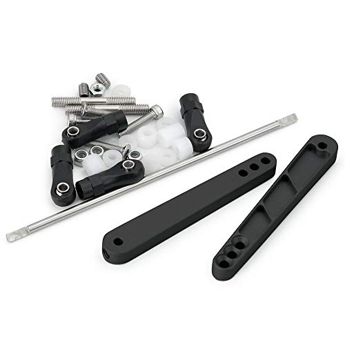 Alloy Rear Anti-Sway Bar Set for 1/10 RC Axial Wraith RR10 Bombers (Black) by Benedict Harry