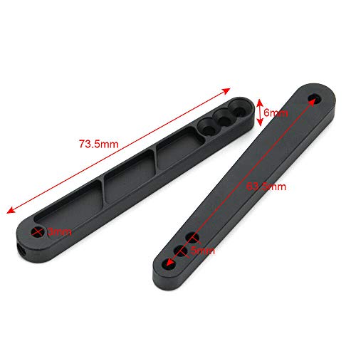 Alloy Rear Anti-Sway Bar Set for 1/10 RC Axial Wraith RR10 Bombers (Black) by Benedict Harry