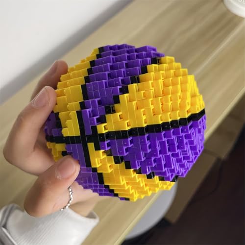 alltogetho Mini Basketball Building Set - 900+ Micro Bricks STEM Toy for Adults, Office Decor, Sports Lovers Gift