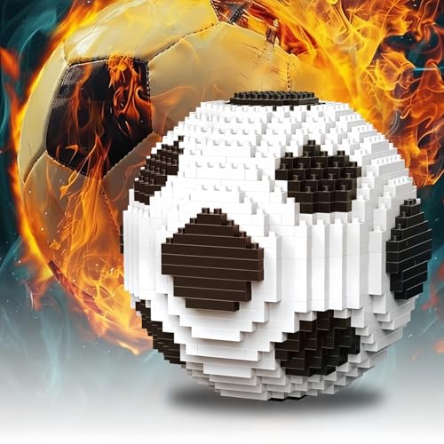 alltogetho Mini Football Building Set – 900+ Micro Blocks Soccer Model for Desk Decor