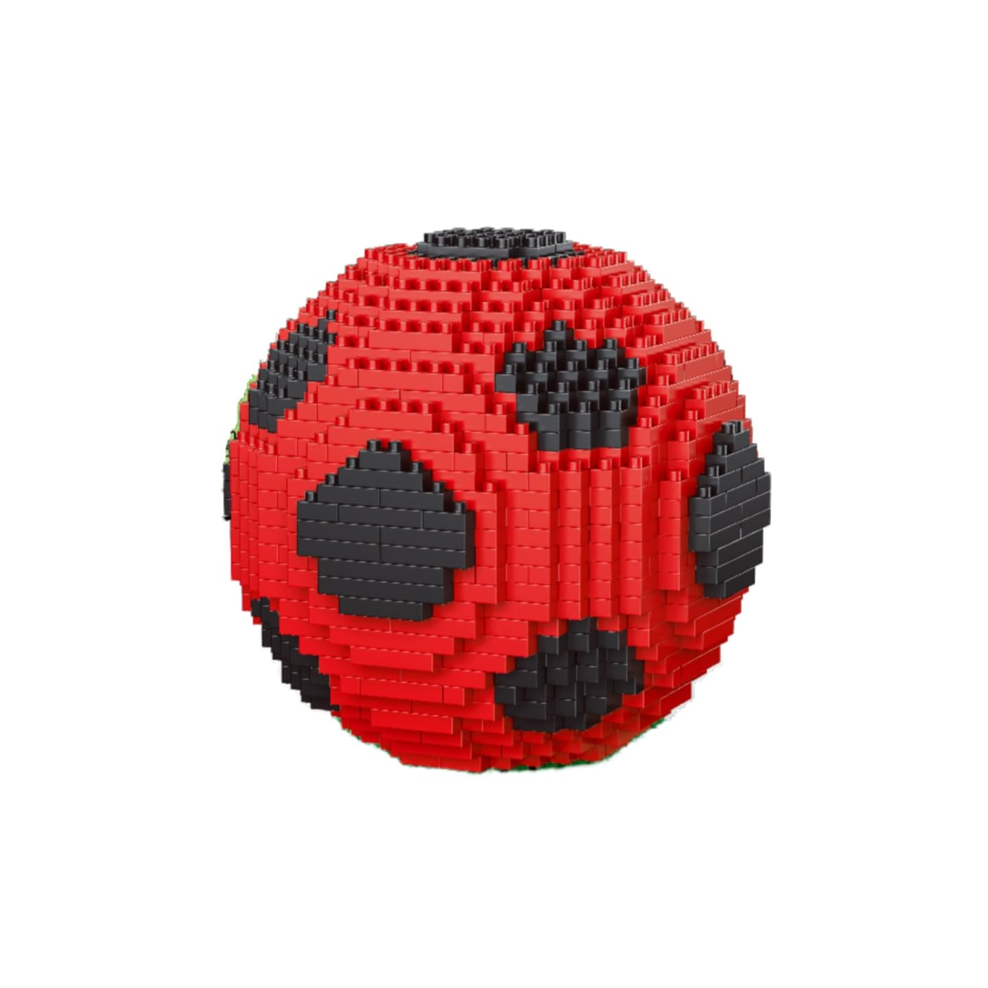 alltogetho Red Soccer Ball Building Blocks Kit – 900+ Micro Mini Bricks for Sport-Themed Desk Decor and Classroom Learning