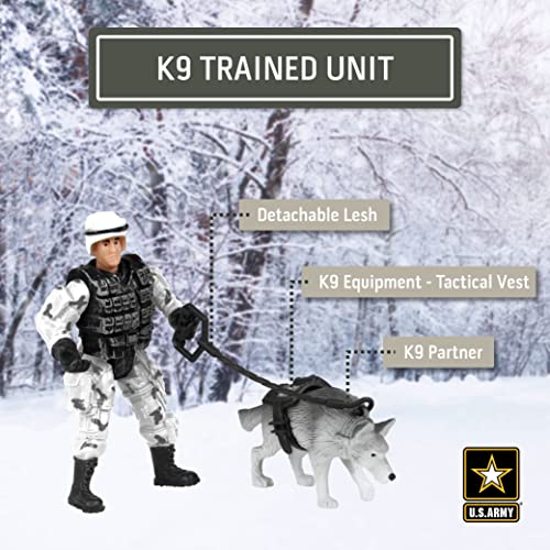 Alpine Assault Play Set – 11-Piece Army Snowmobile Toy with Poseable Soldier & Accessories for Kids 3+