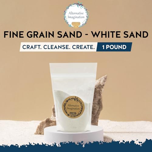 Alternative Imagination White Fine Sand – 1 lb for Rituals, Zen Gardens, Incense Burners, and Crafts