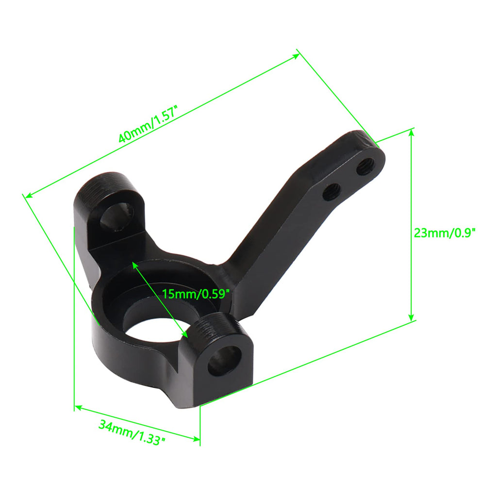 Aluminum Front Knuckle Arms for 1/10 AXIAL SCX10 Rock Crawler (2pcs) – Black Upgrade Parts