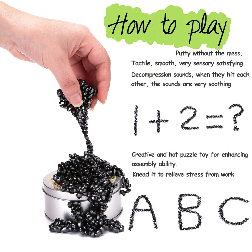 Alunmair 550-Piece Magnetic Putty Desk Toy - Ferrite Crags for Stress Relief