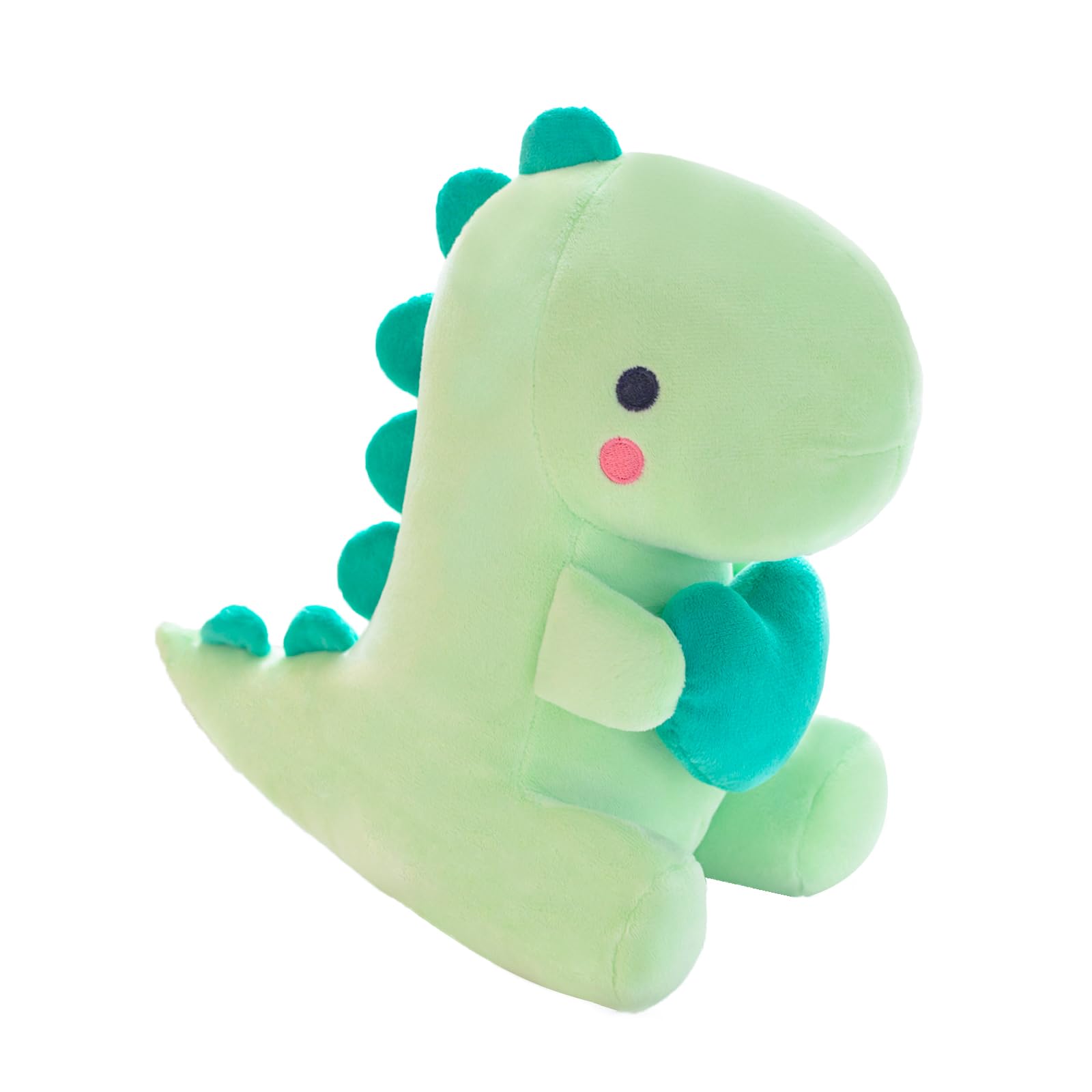 Alwoligag 10.8 Inch Dinosaur Stuffed Animal with Heart Chest Design - Soft Cute Plush Toy