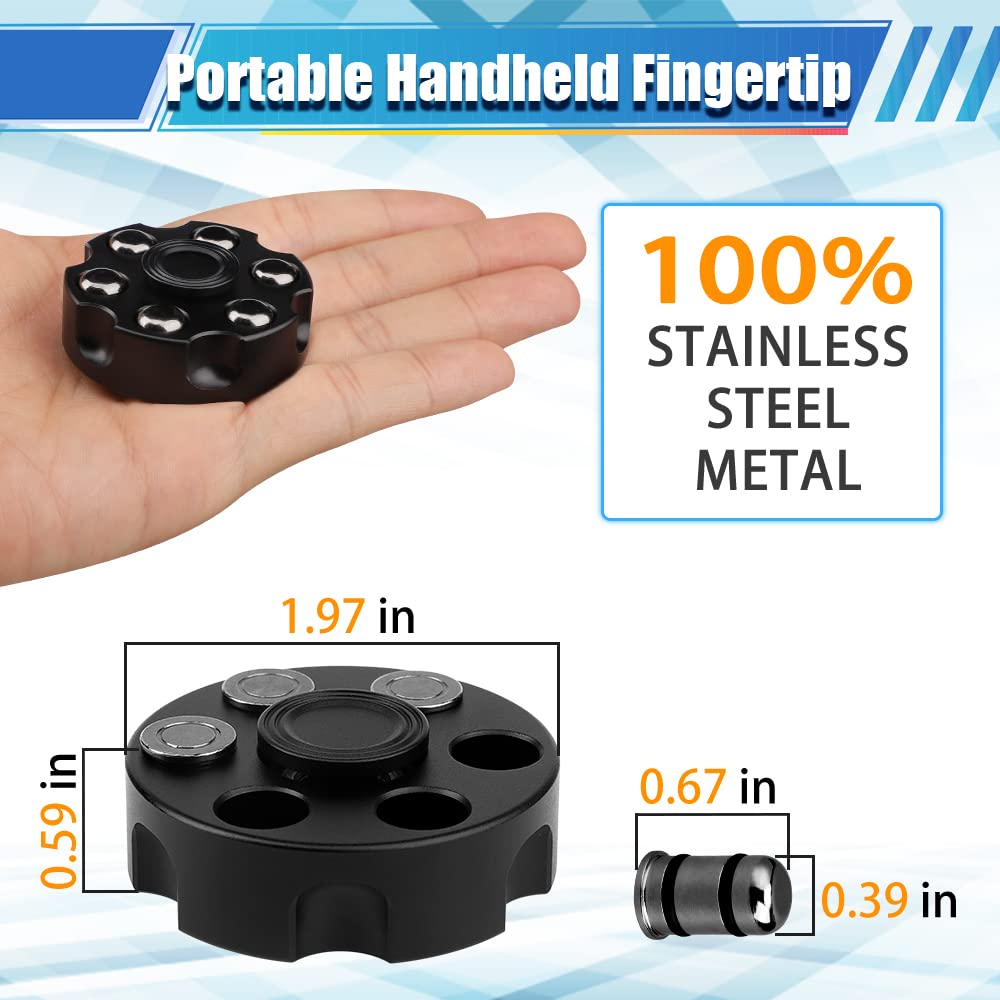 Amarlozn Deformable Metal Fidget Spinner Toy – Detachable Stress Relief Gadget with Zipper Case