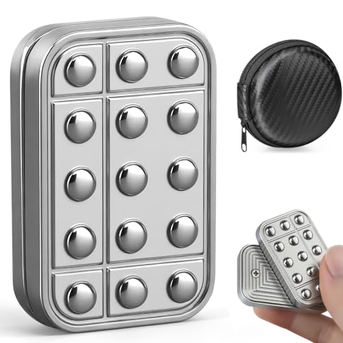 Amarlozn Magnetic Fidget Slider – Metal Clicker Toy for Stress Relief and Focus