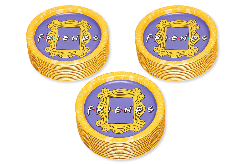 American Greetings Friends Dinner Plates, 36 Pack - 9 Inch Paper Plates for Themed Parties