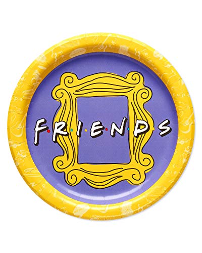American Greetings Friends Dinner Plates, 36 Pack - 9 Inch Paper Plates for Themed Parties