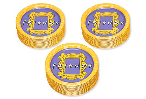 American Greetings Friends Dinner Plates, 36 Pack - 9 Inch Paper Plates for Themed Parties