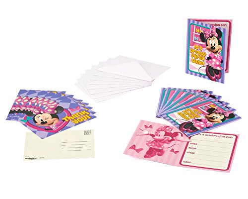 American Greetings Minnie Mouse Invitation & Thank You Combo Pack, 8 Count