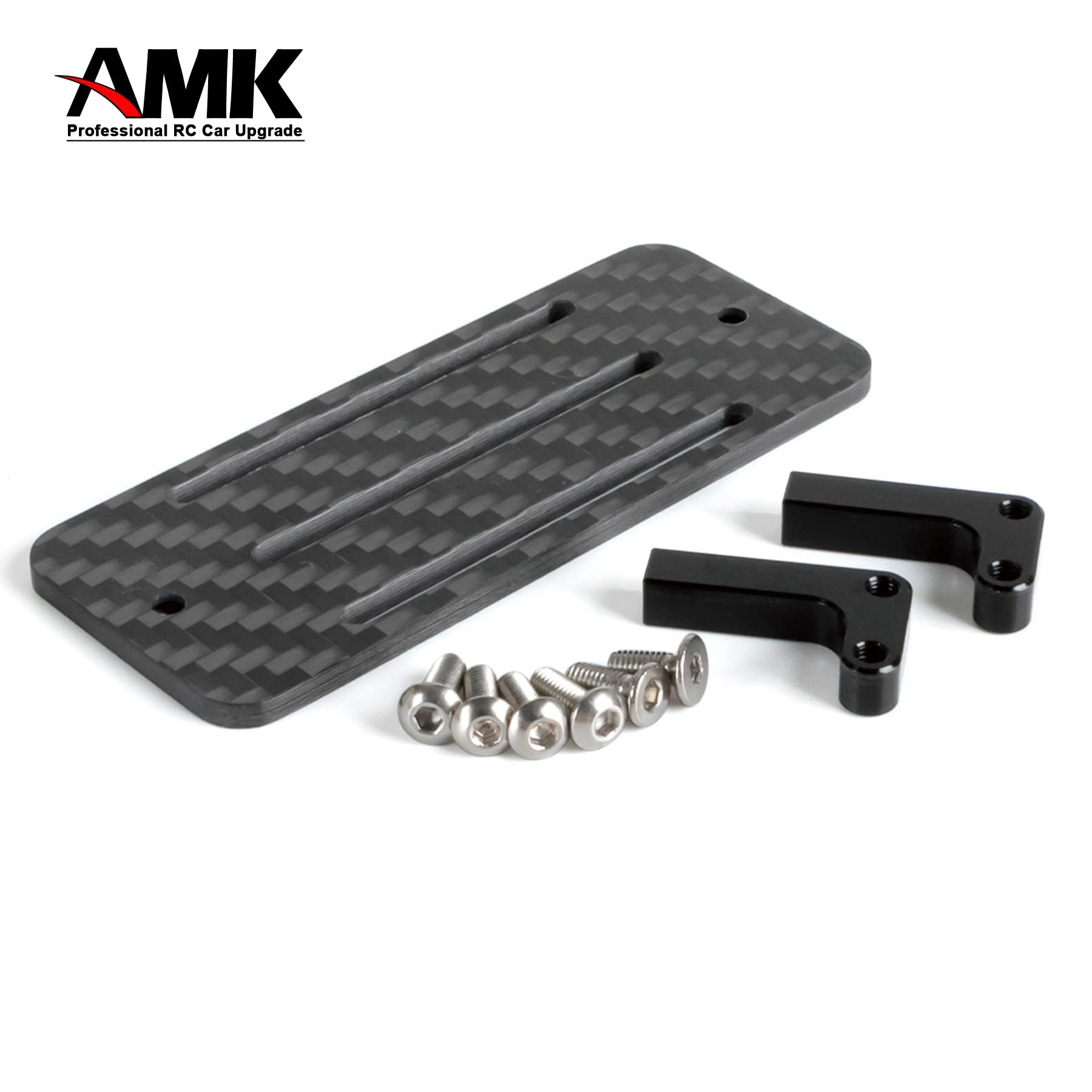 AMK Carbon Fiber Battery Tray & ESC Mount for 1/10 SCX10 Crawler LCG Chassis