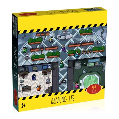Among Us 500 Piece Jigsaw Puzzle – Officially Licensed Greenhouse Scene by Winning Moves