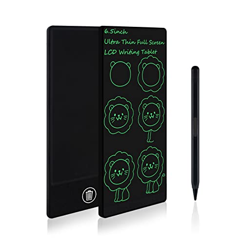Amoretti Sonnet 6.5in Mini LCD Writing Tablet for Kids and Adults – Reusable Electronic Drawing Pad, Blue-Light-Free Screen, Slim Travel Sketchpad